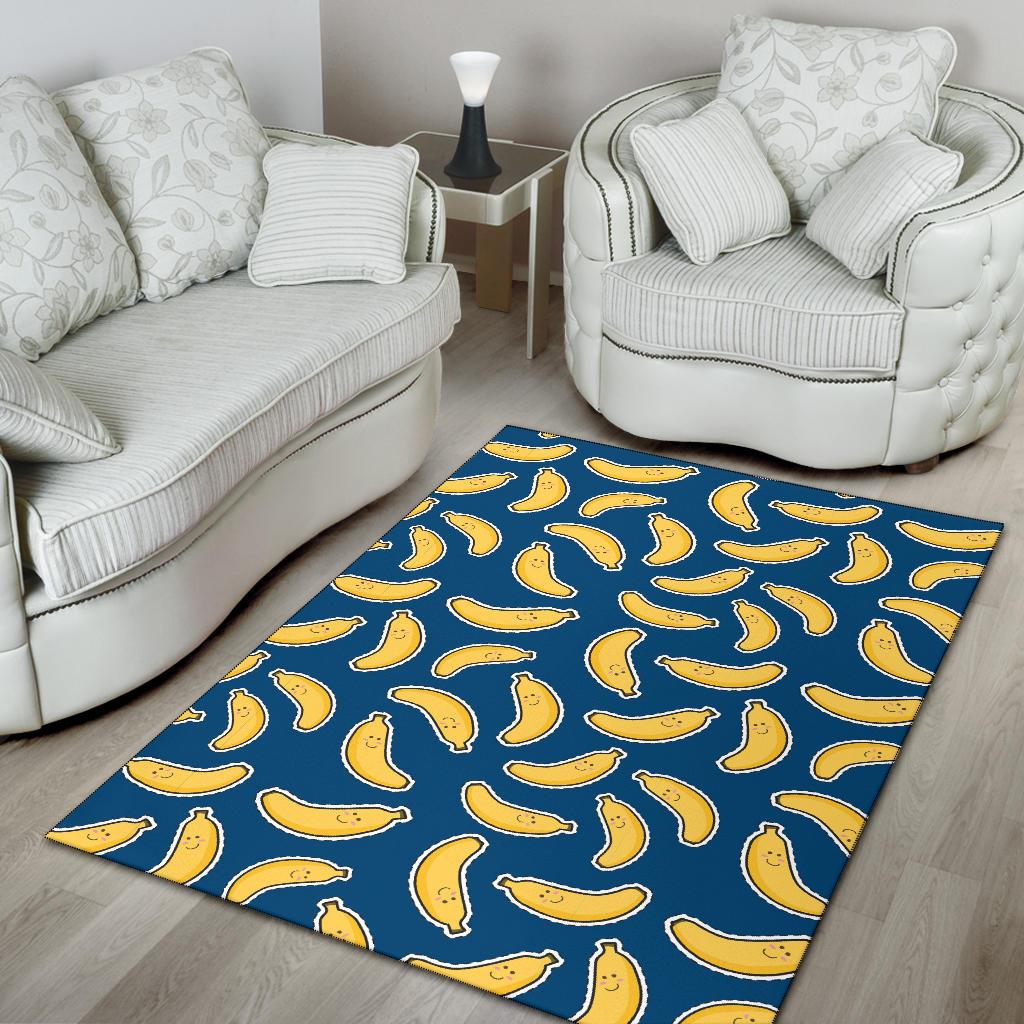 Banana Pattern Print Design BA03 Area Rugs