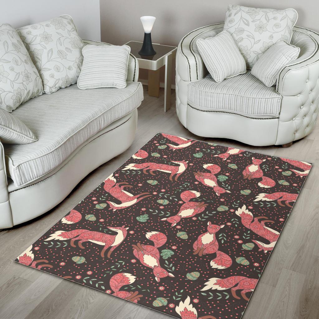 Fox Tribal Nut Pattern Area Rug