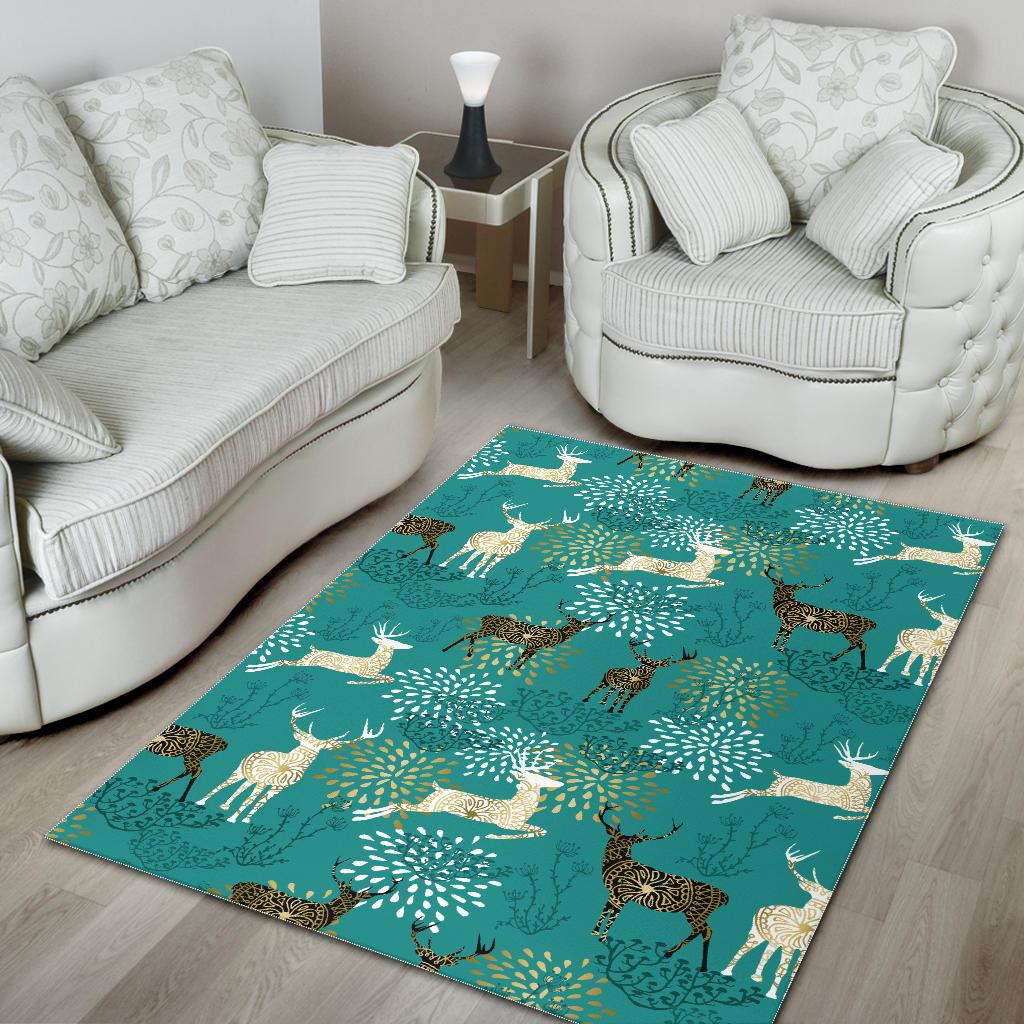 Deer Pattern Area Rug