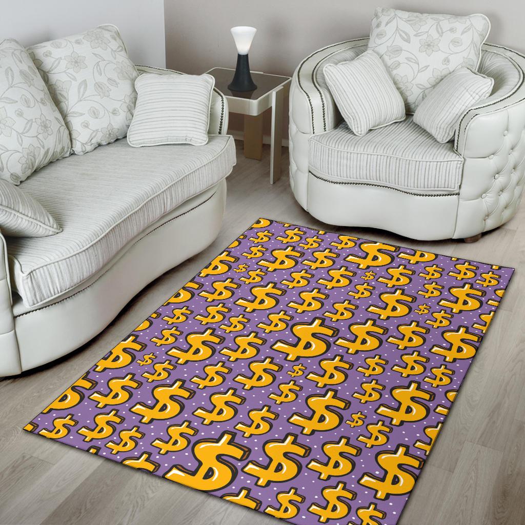 Dollar Pattern Print Design DO01 Area Rugs