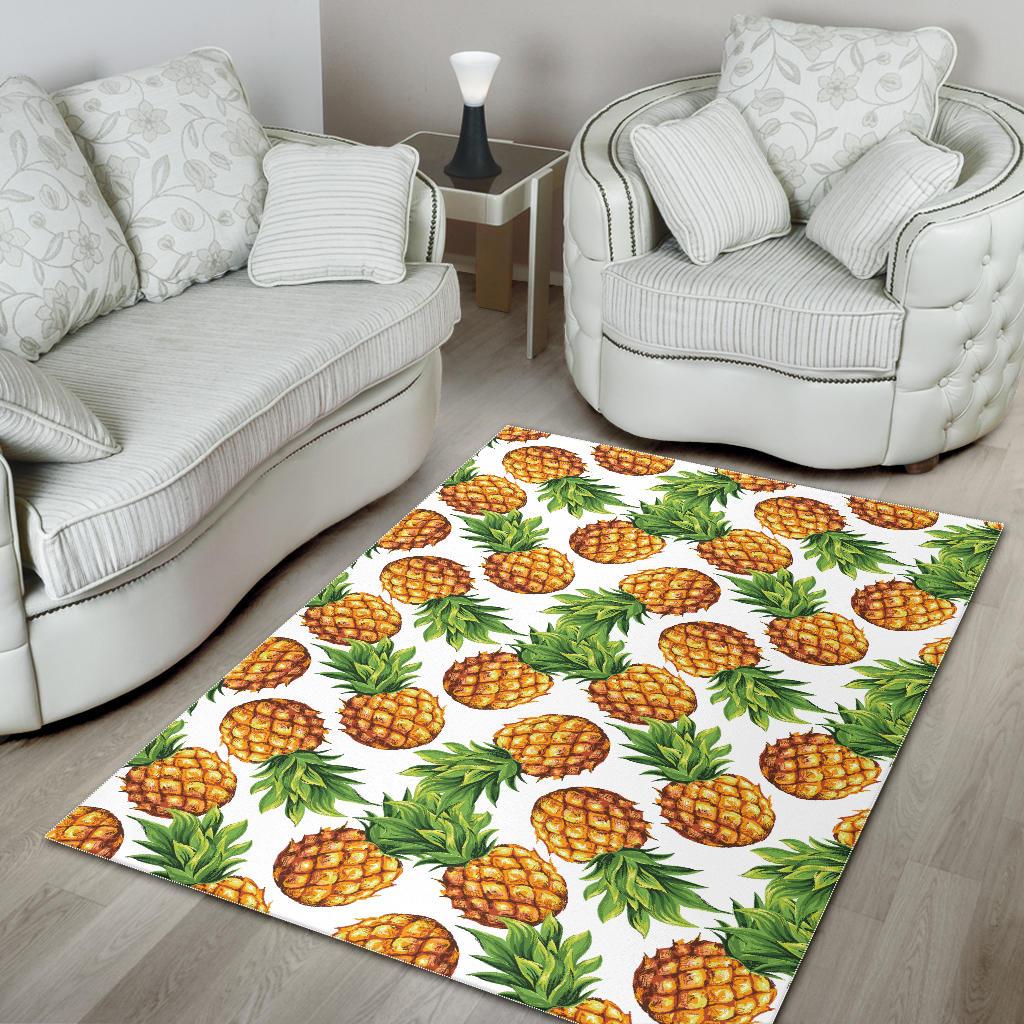 Pineapples design pattern Area Rug