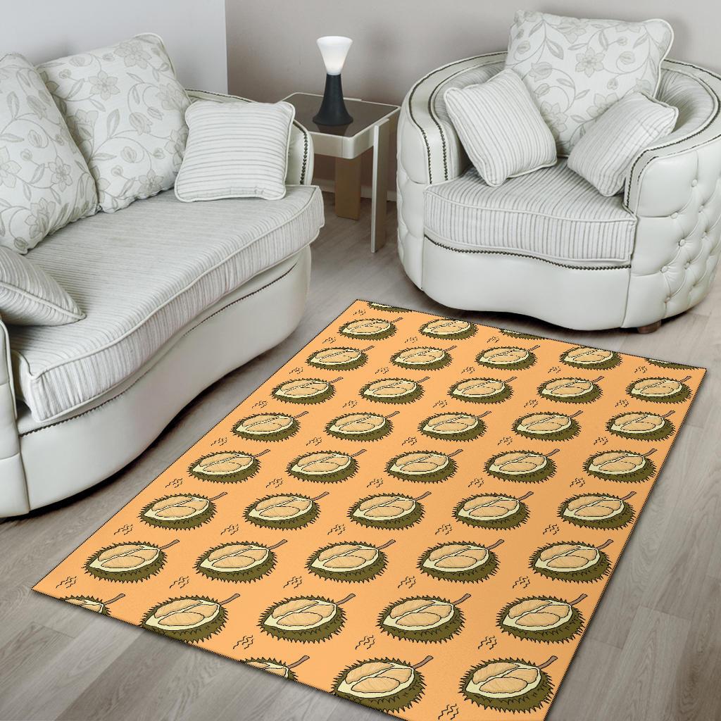 Durian Pattern Print Design DR02 Area Rugs