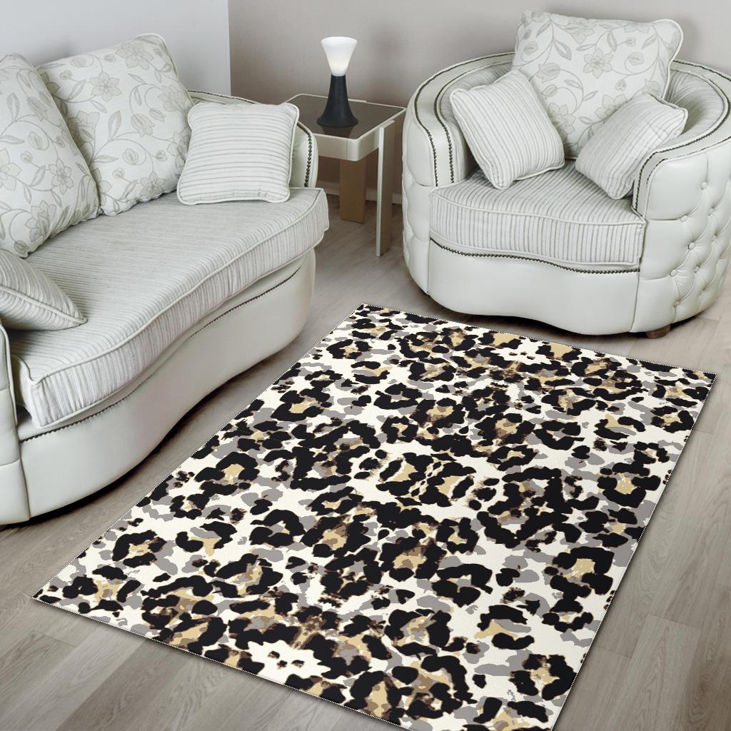 Leopard Skin Pattern Area Rug