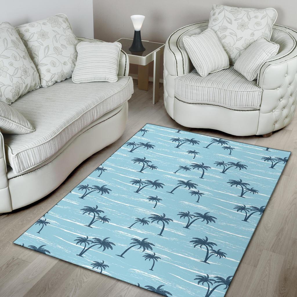 Palm Tree Pattern Print Design PT04 Area Rugs