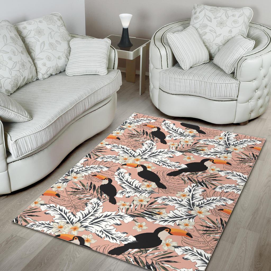 Toucan Theme Pattern Area Rug