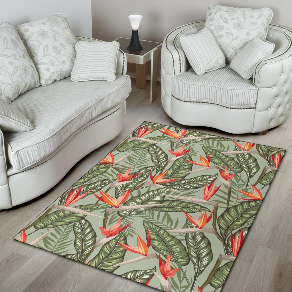 Bird Of Paradise Pattern Print Design BOP08 Area Rugs