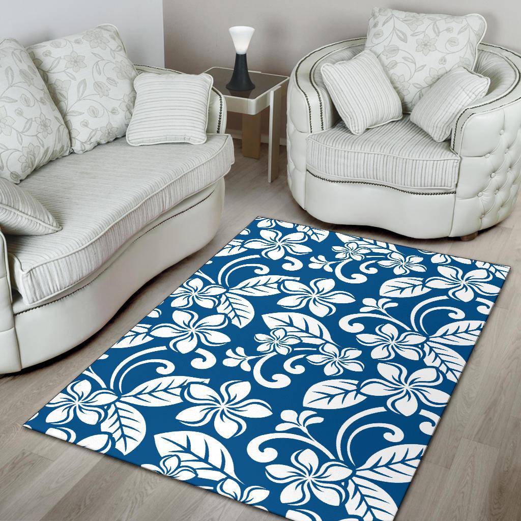 Plumeria Pattern Print Design PM013 Area Rugs