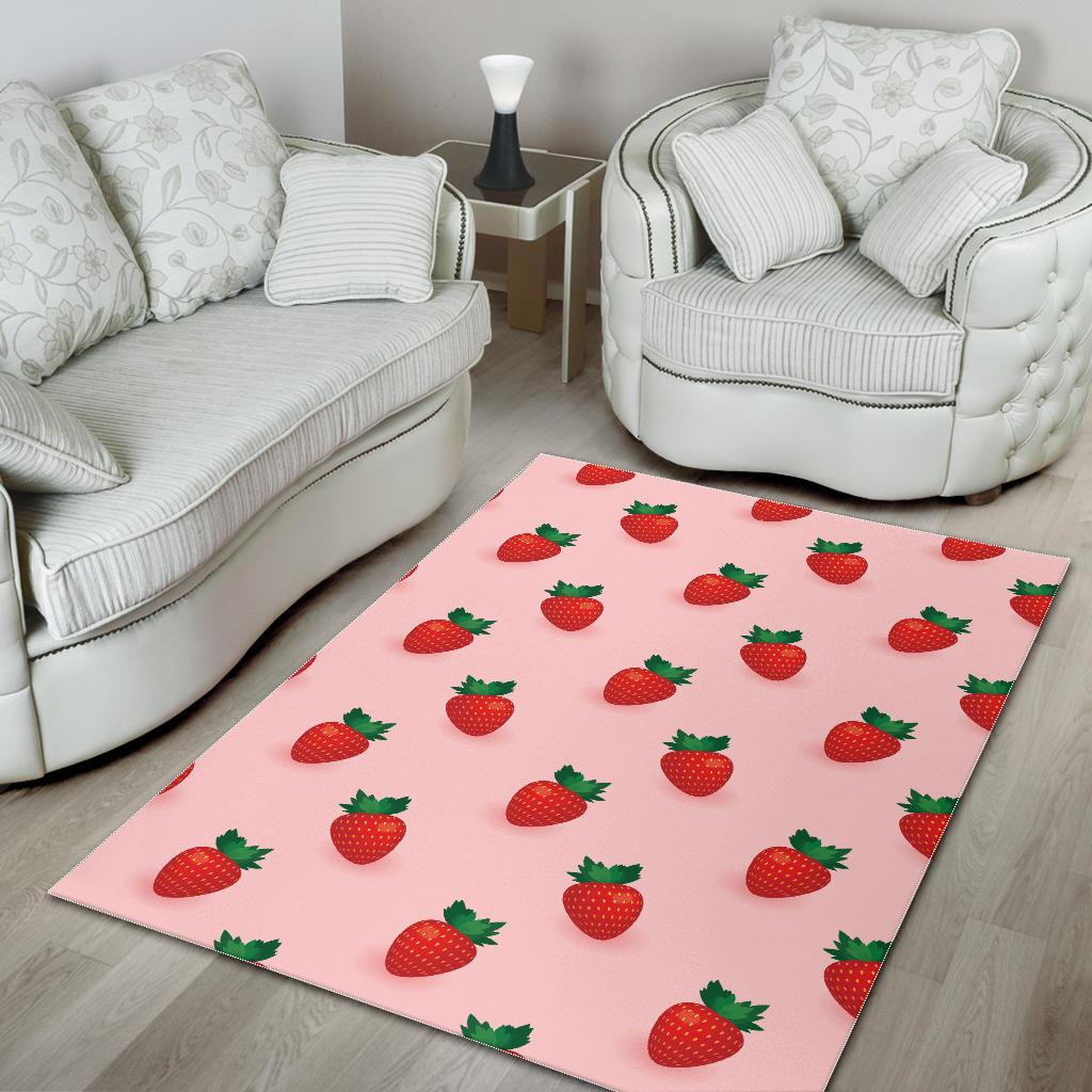 Strawberry beautiful pattern Area Rug