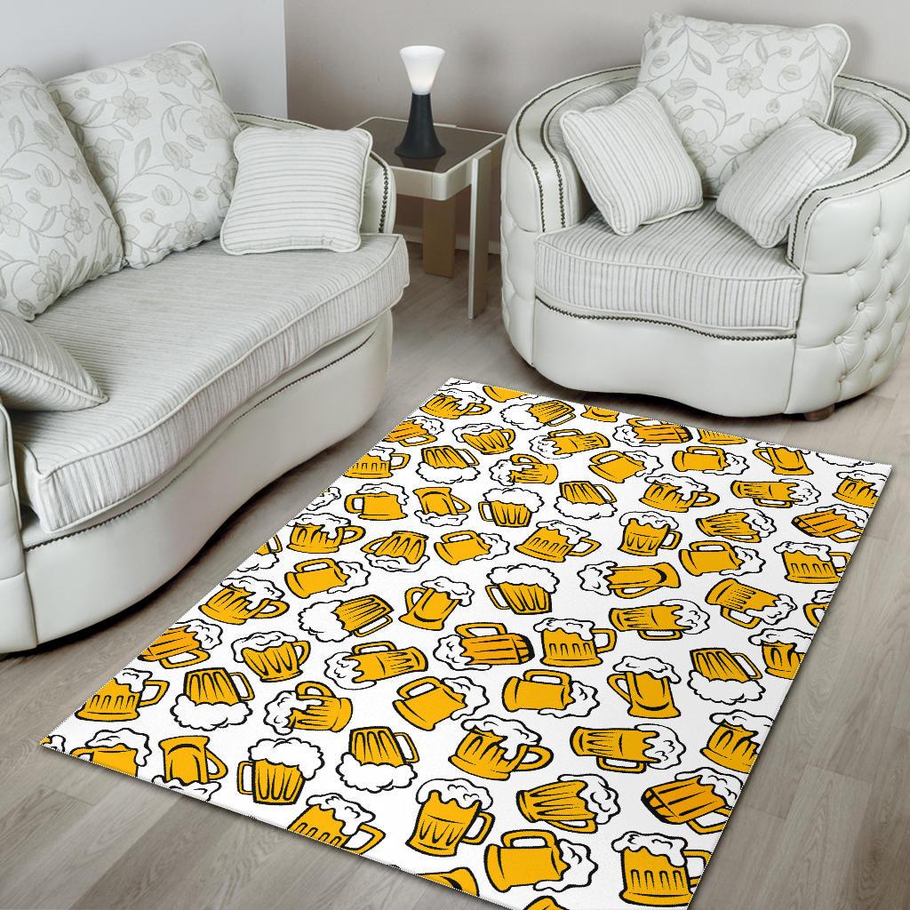 Beer design pattern Area Rug