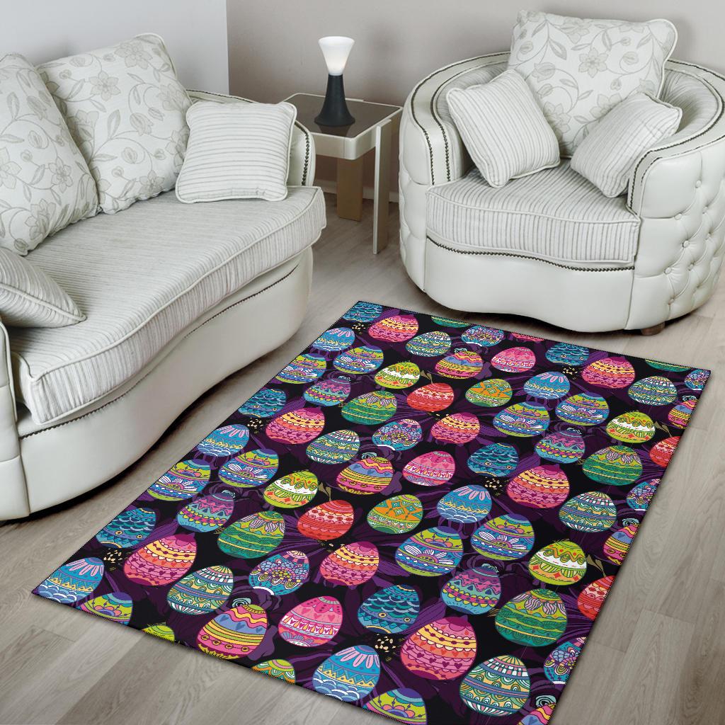 Easter Eggs Pattern Print Design RB08 Area Rugs