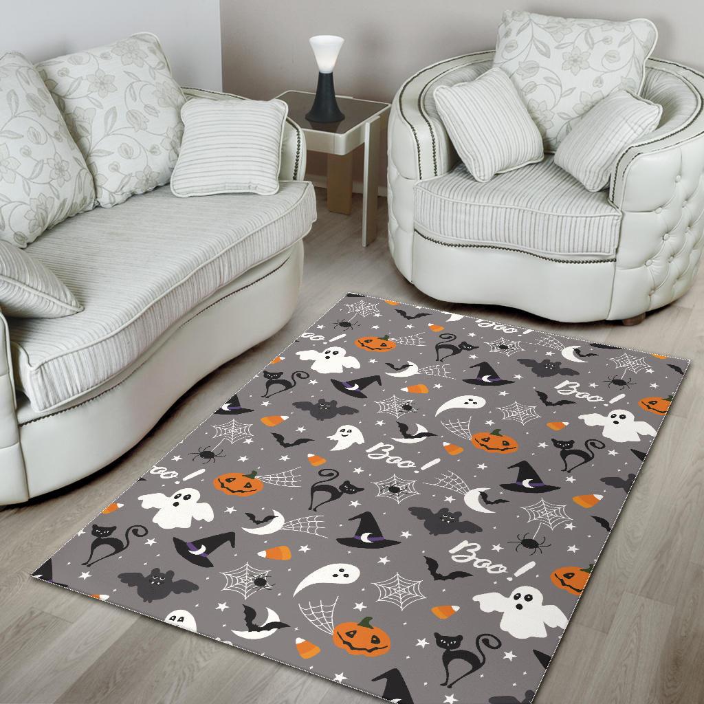 Halloween design pattern Area Rug