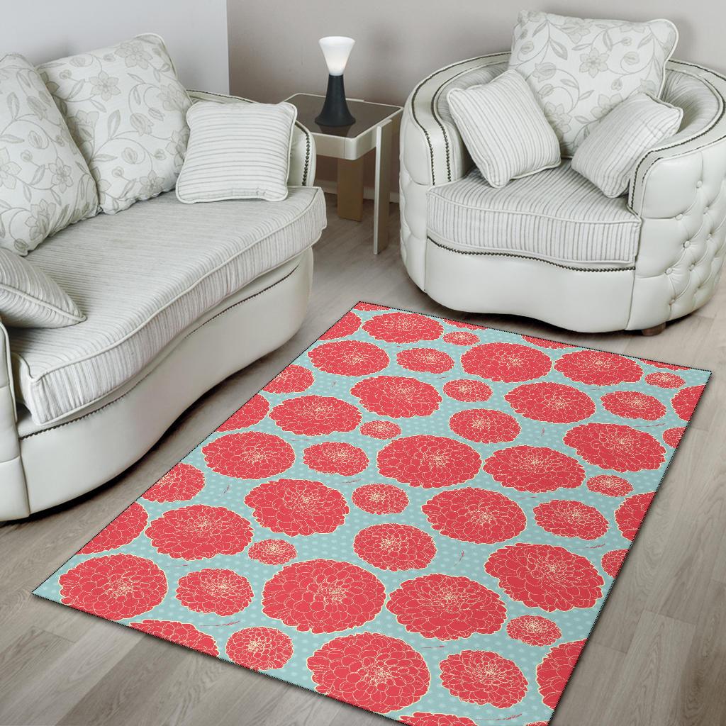 Marigold Pattern Print Design MR03 Area Rugs