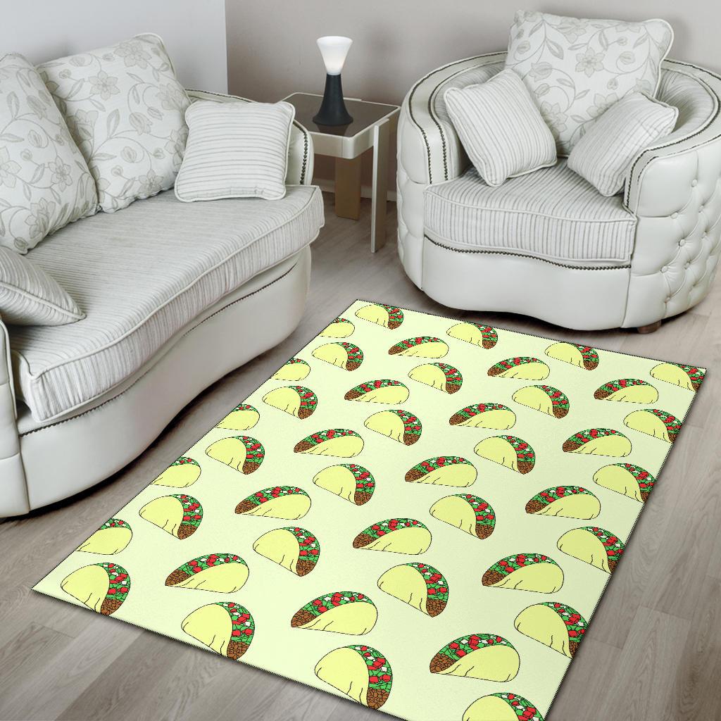 Taco Pattern Print Design TC05 Area Rugs