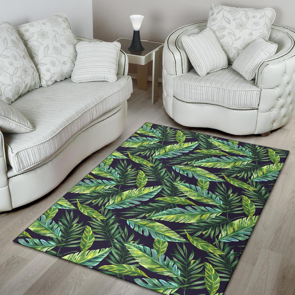 Tropical Flower Pattern Print Design TF06 Area Rugs