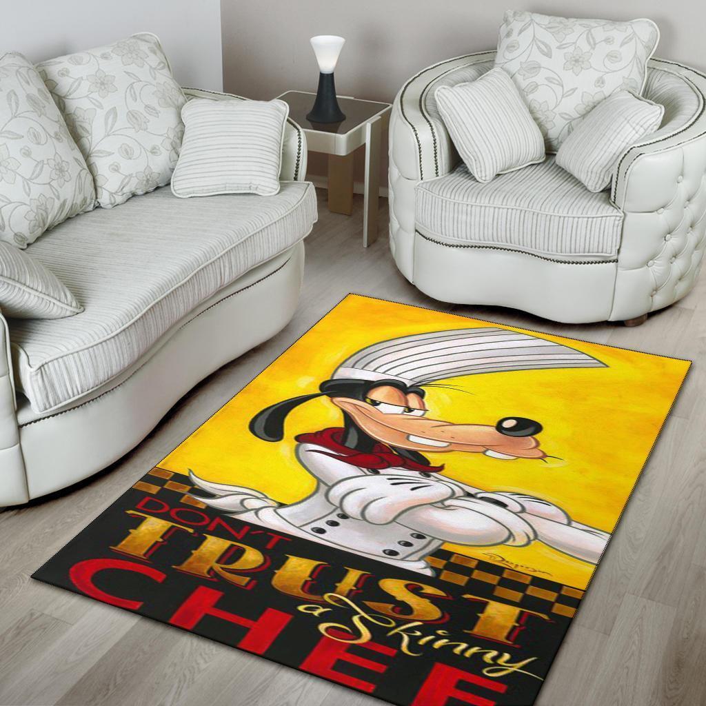 Goofy 'Don'T Trust A Skinny Chef' Area Rug