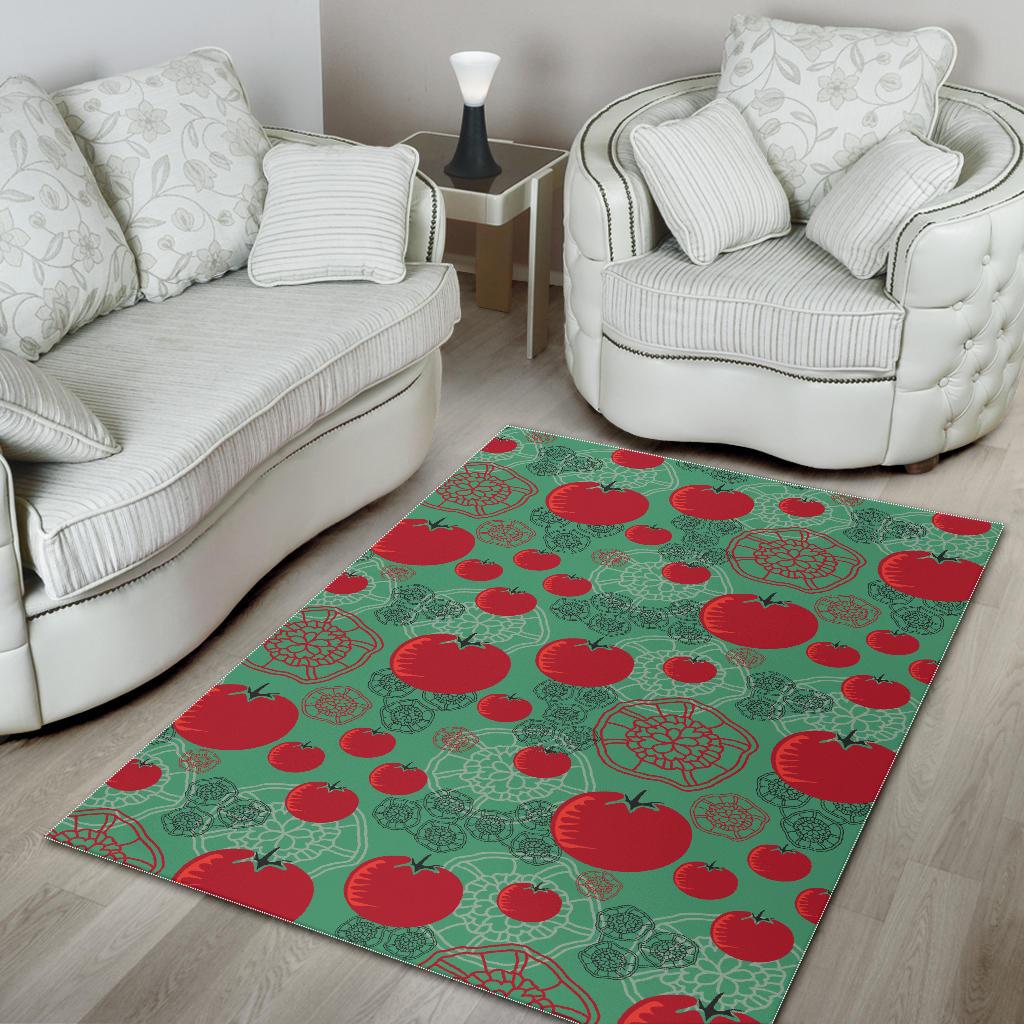 Tomato design pattern Area Rug