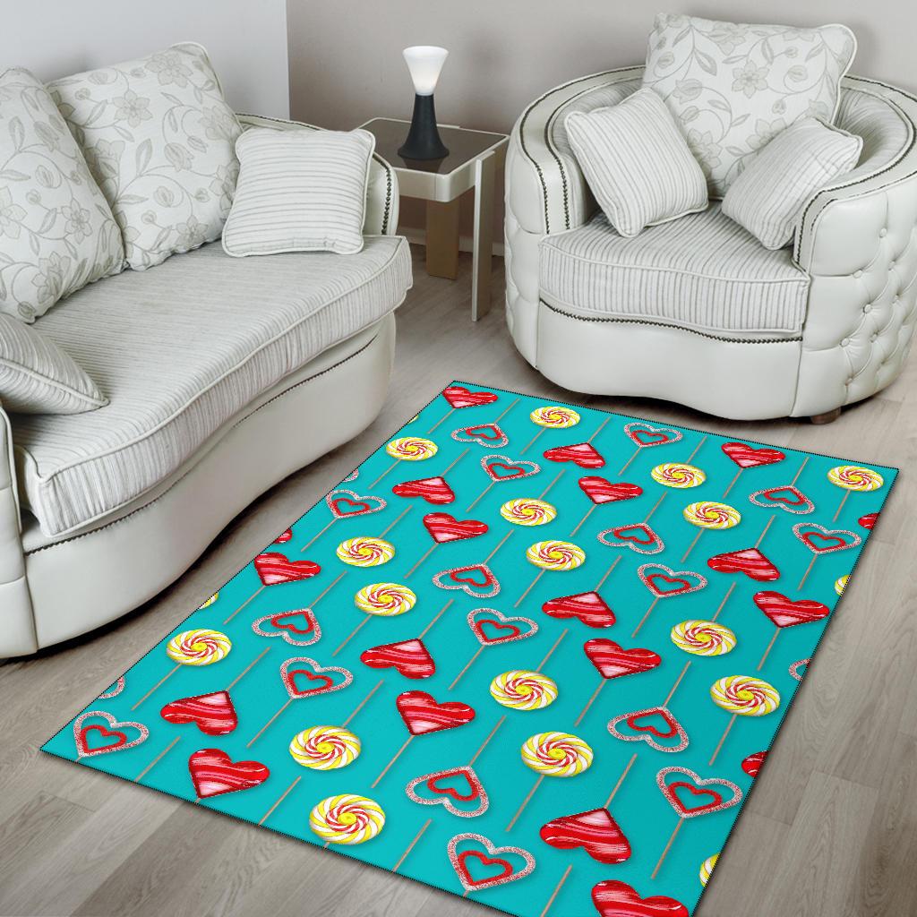Lollipop Pattern Print Design LL06 Area Rugs