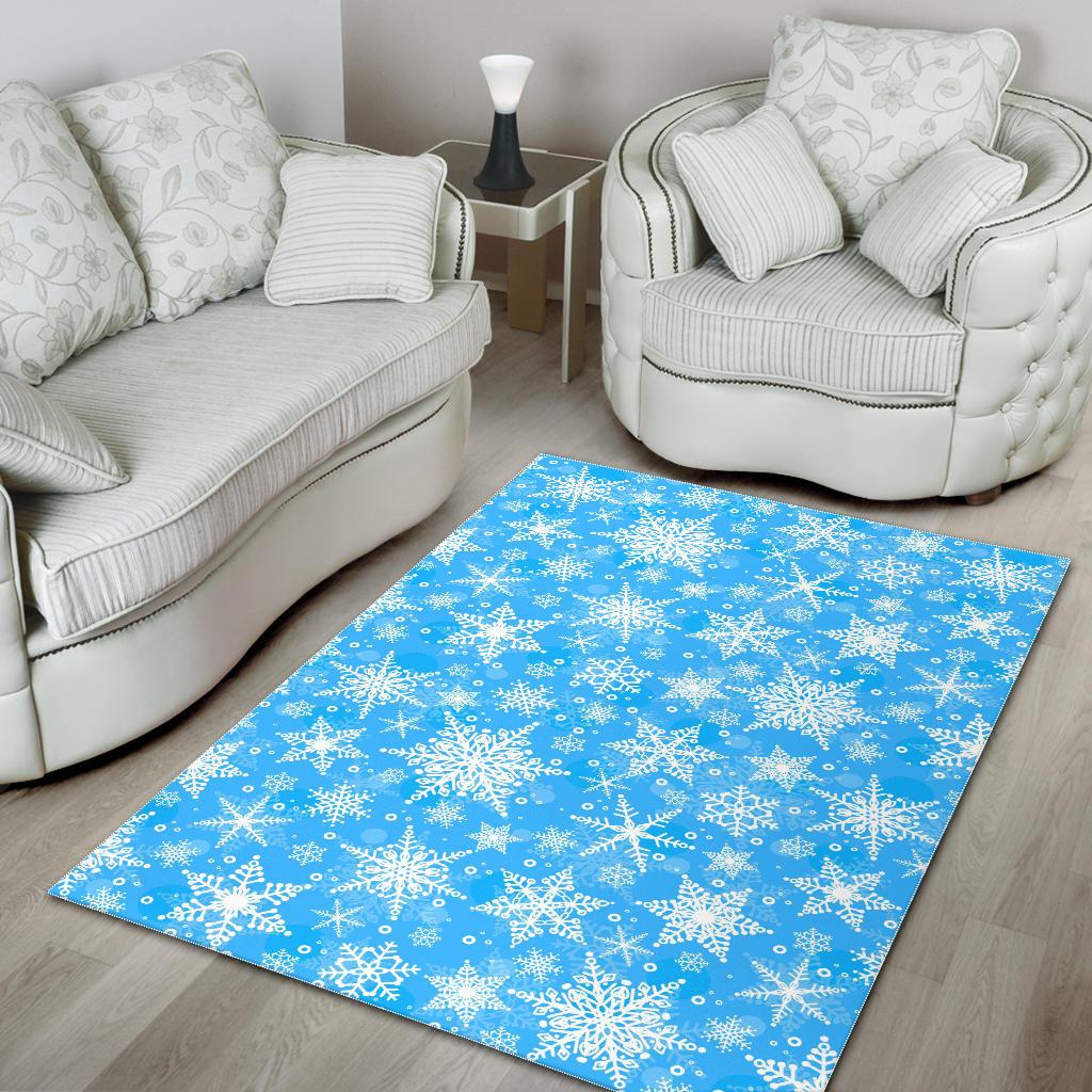 Snowflake Pattern Area Rug