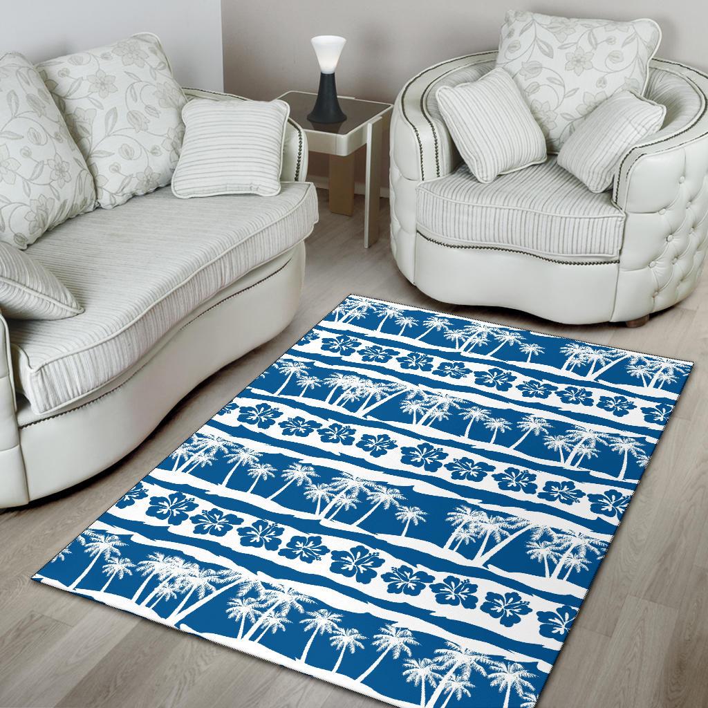 Hawaiian Themed Pattern Print Design H021 Area Rugs