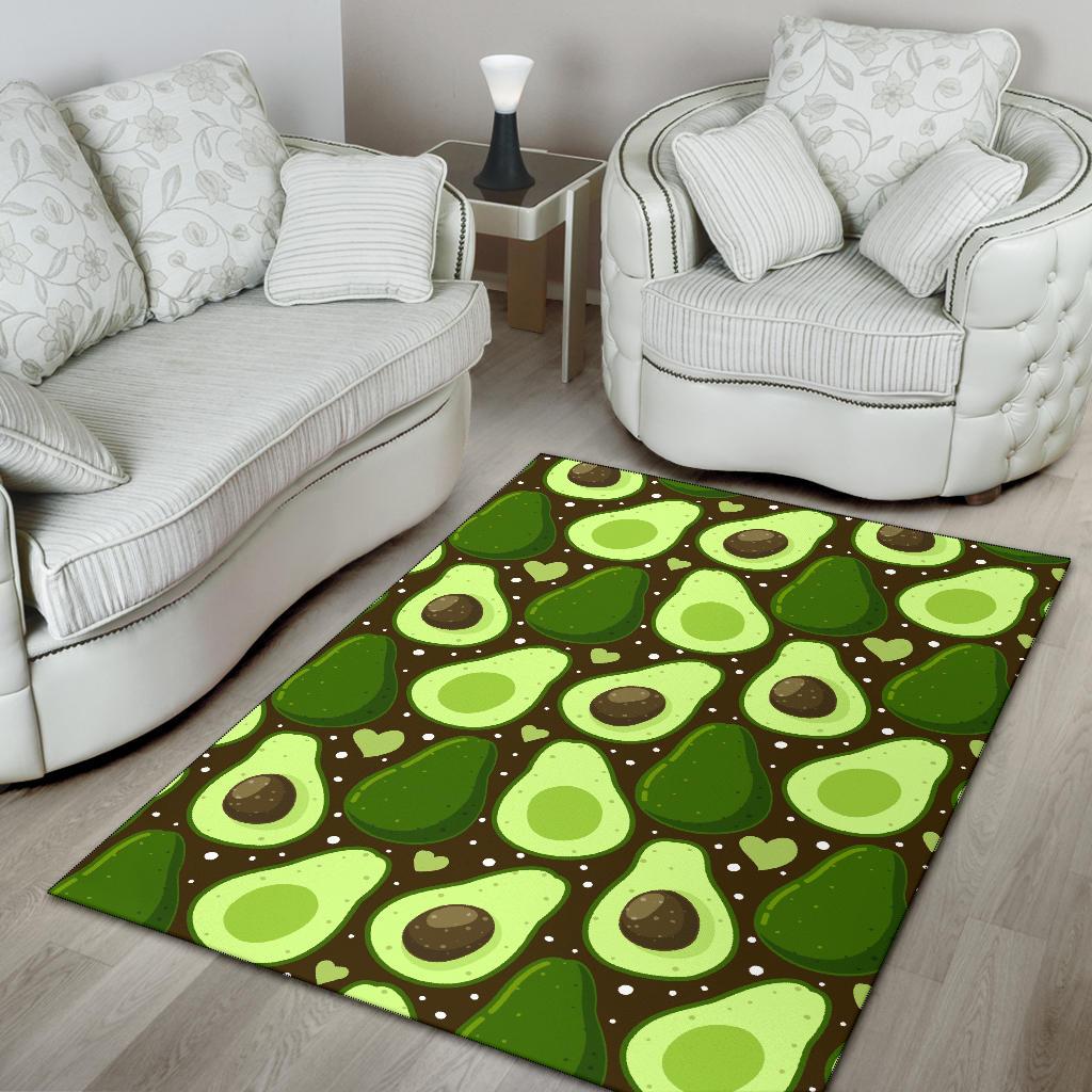 Avocado Pattern Print Design AC04 Area Rugs