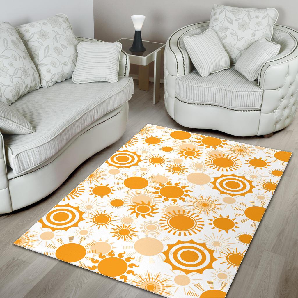 Sun design pattern Area Rug