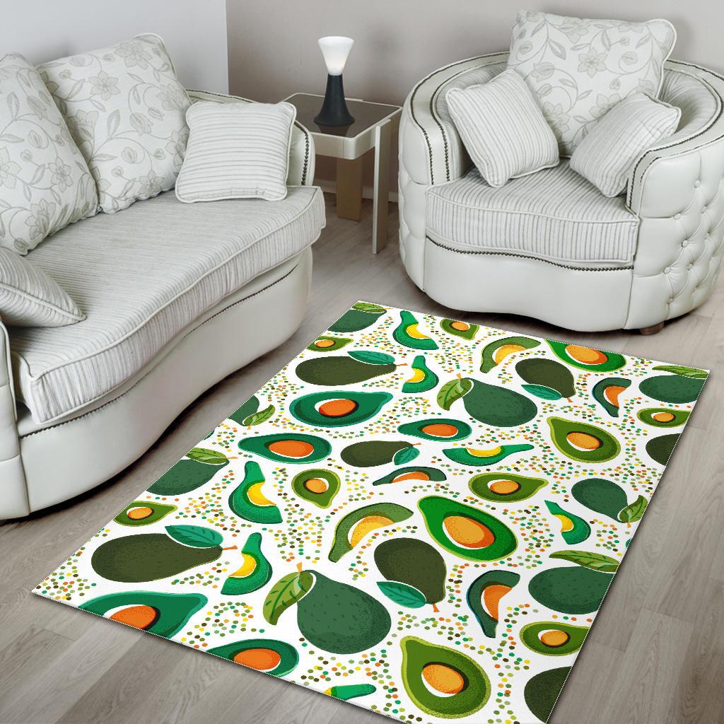 Avocado design pattern Area Rug