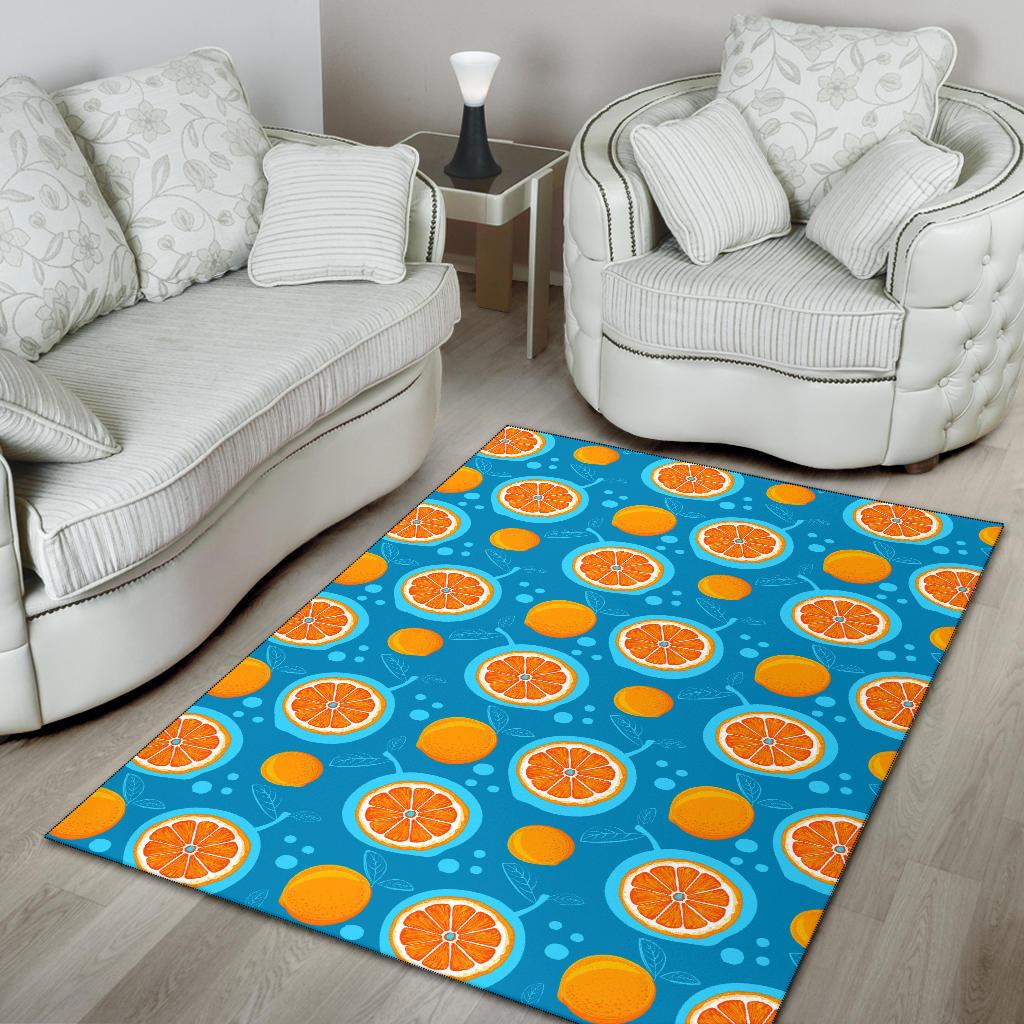 Grapefruit Pattern Print Design GF03 Area Rugs
