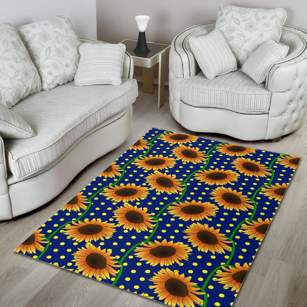 Sunflower Pokka Dot Pattern Area Rug