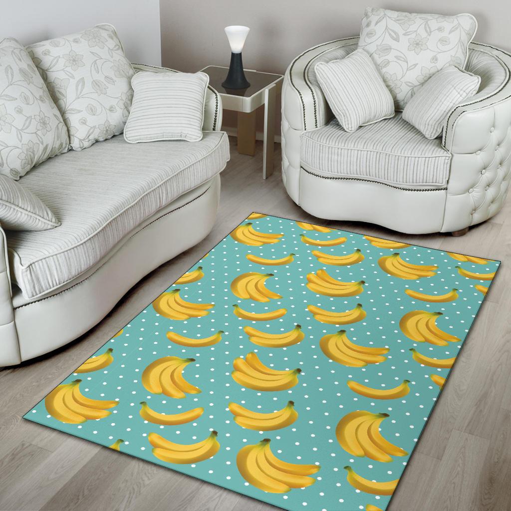 Banana Pattern Print Design BA02 Area Rugs