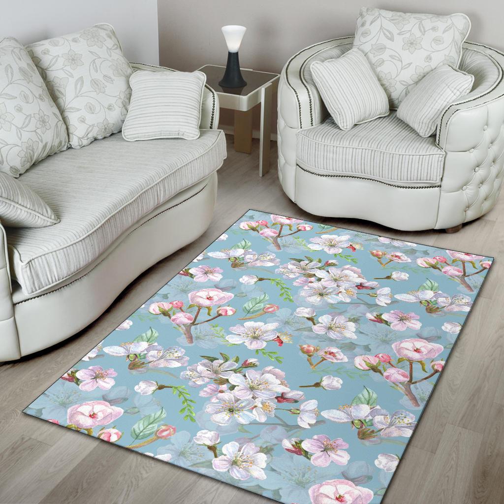 Apple Blossom Pattern Print Design AB06 Area Rugs