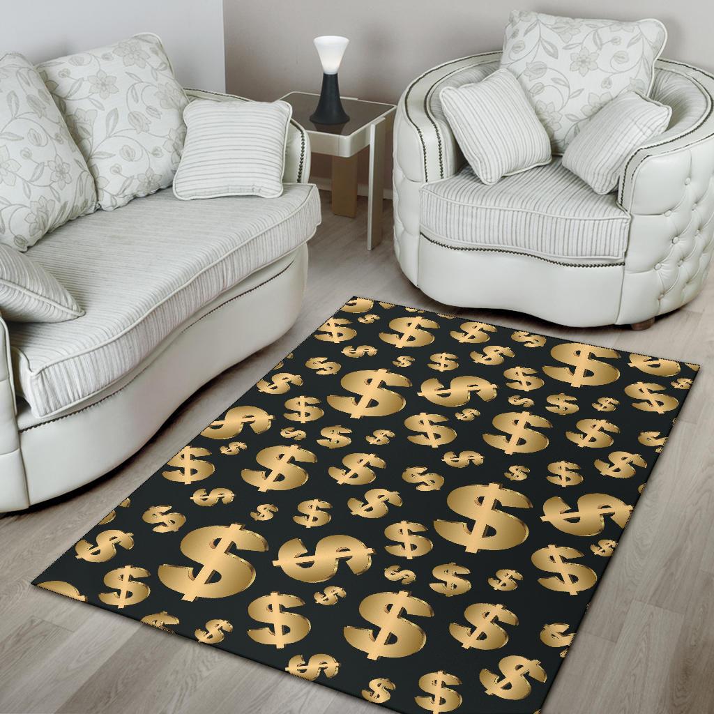Dollar Pattern Print Design DO04 Area Rugs