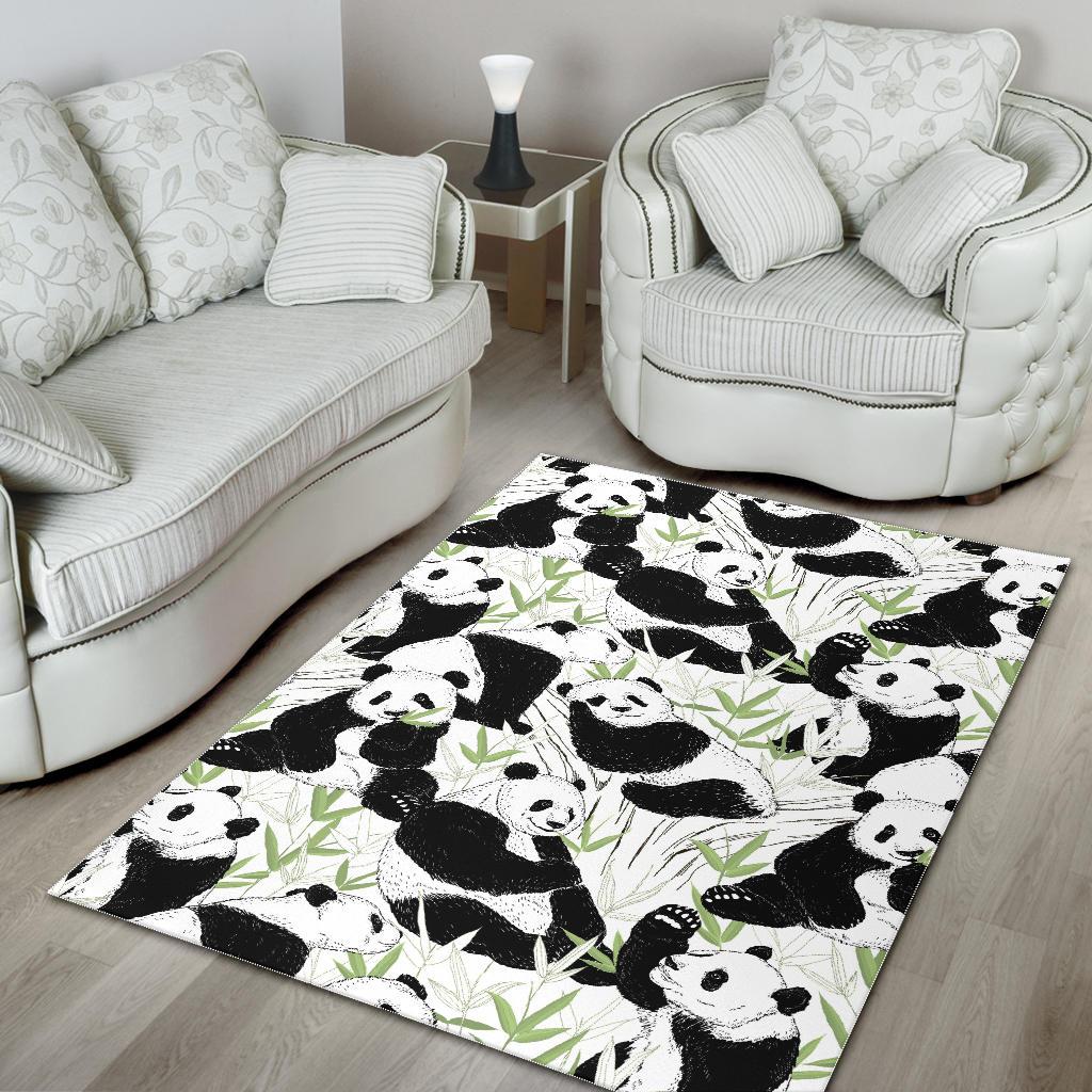 Panda Pattern Area Rug