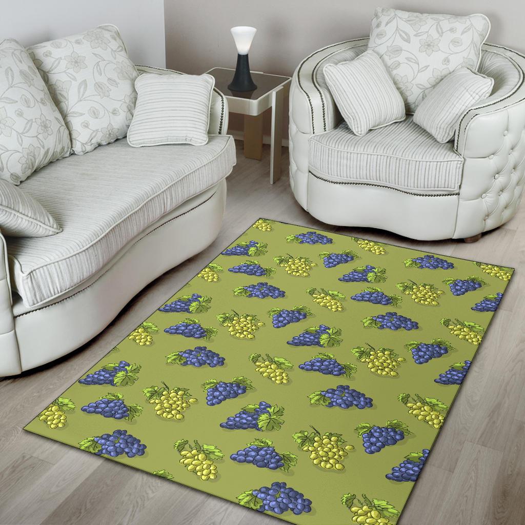 Grape Pattern Print Design GP08 Area Rugs