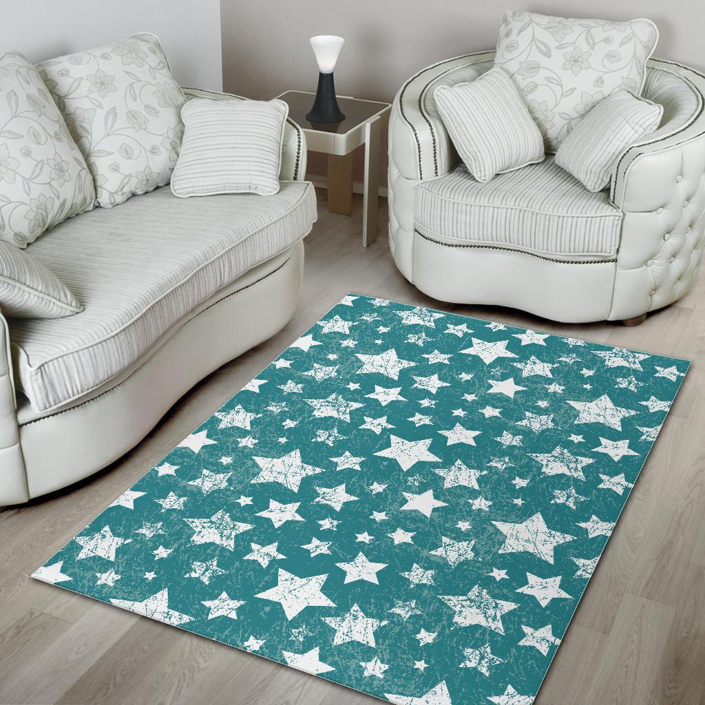 Vintage star pattern Area Rug