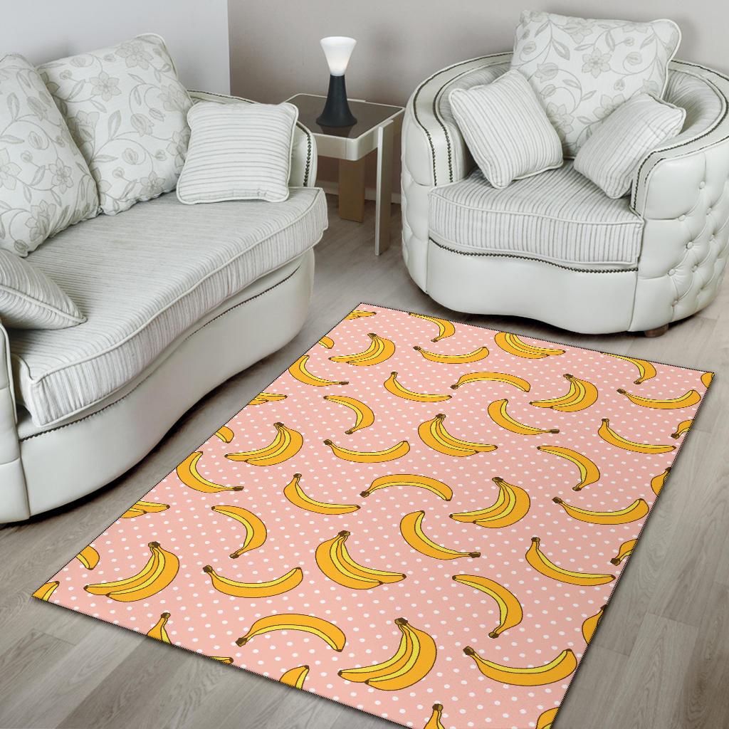 Banana Pattern Print Design BA06 Area Rugs