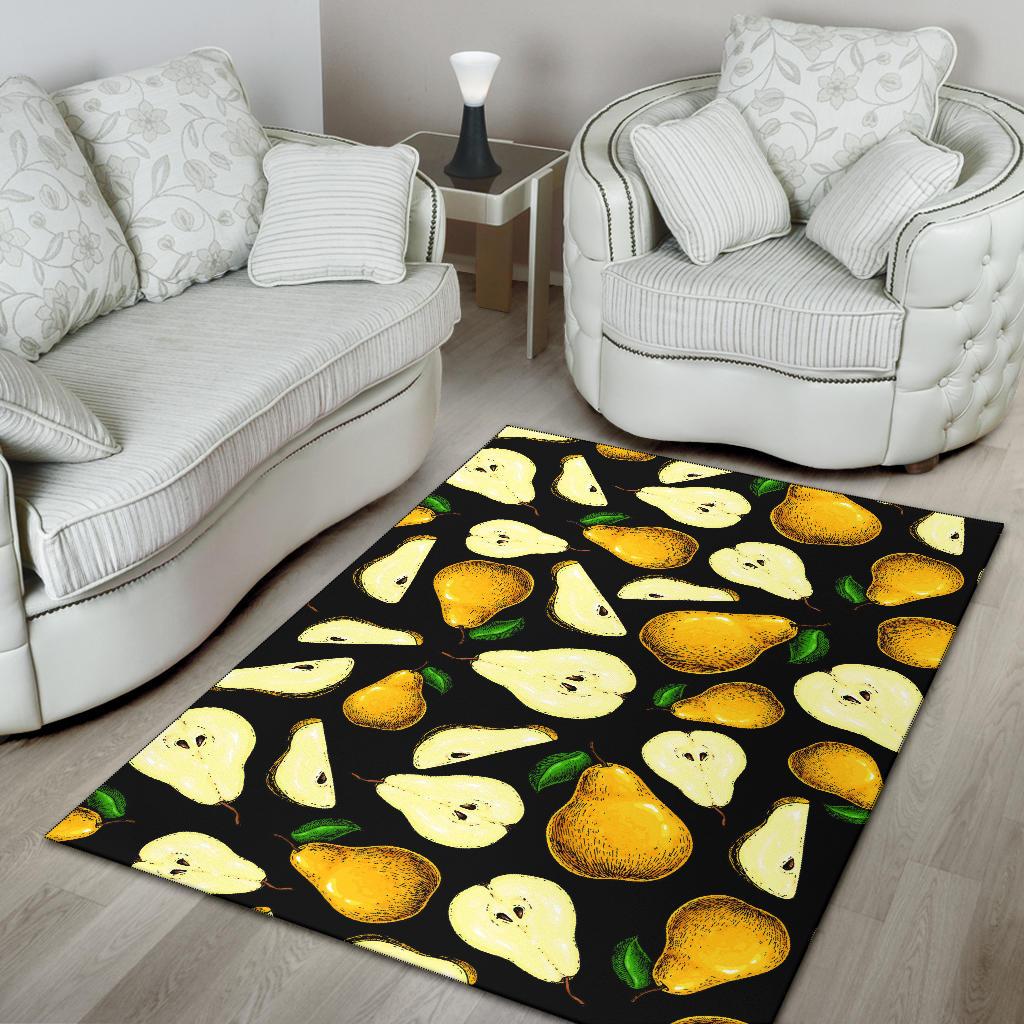 Pear Pattern Print Design PE01 Area Rugs