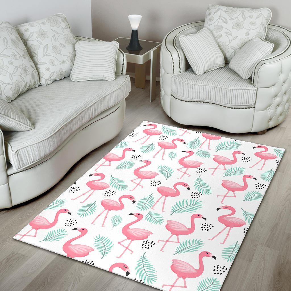 Cute flamingo pattern Area Rug