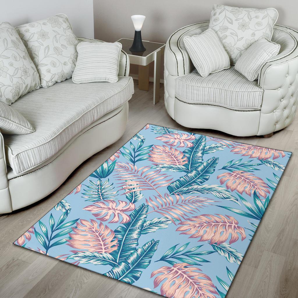 Tropical Flower Pattern Print Design TF01 Area Rugs
