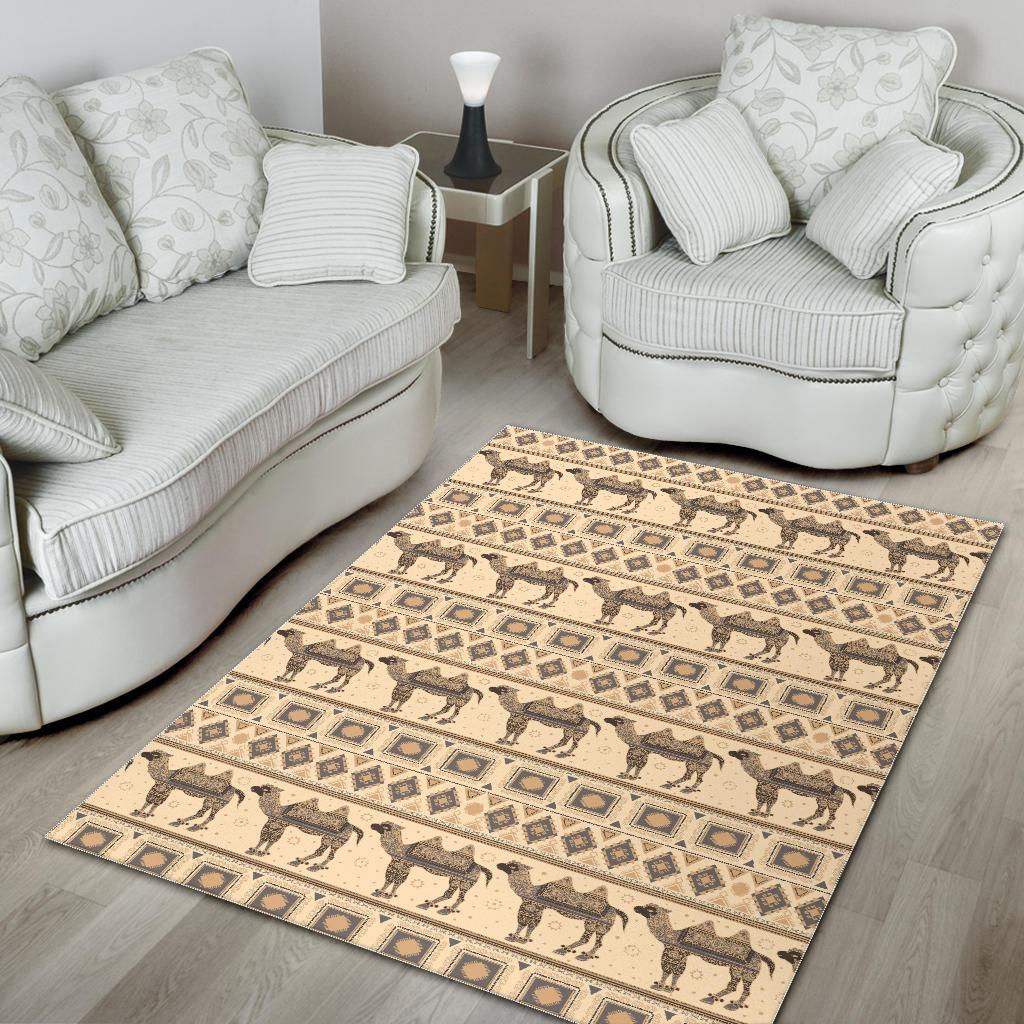Traditional Camel Pattern Ethnic Motifs Area Rug