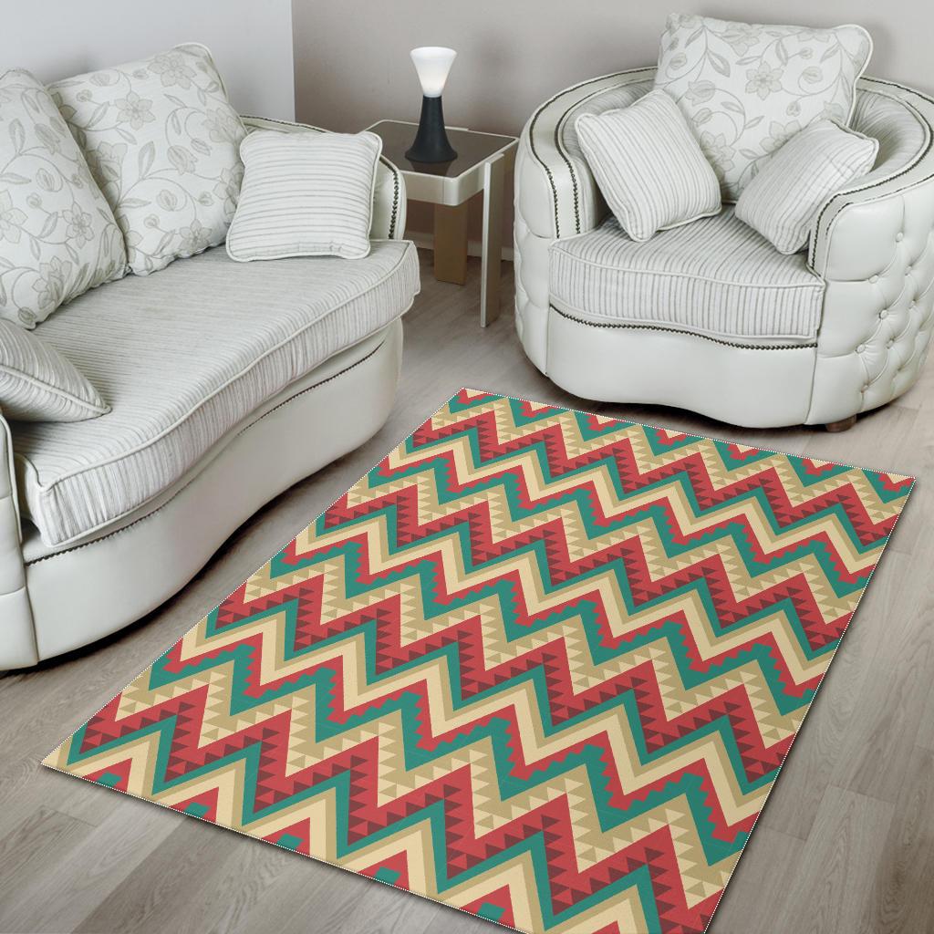 Zigzag Chevron Pattern Area Rug