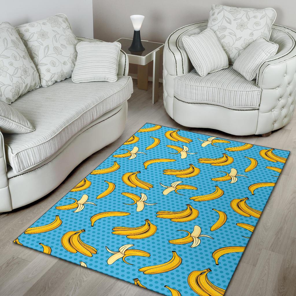 Banana Pattern Print Design BA08 Area Rugs