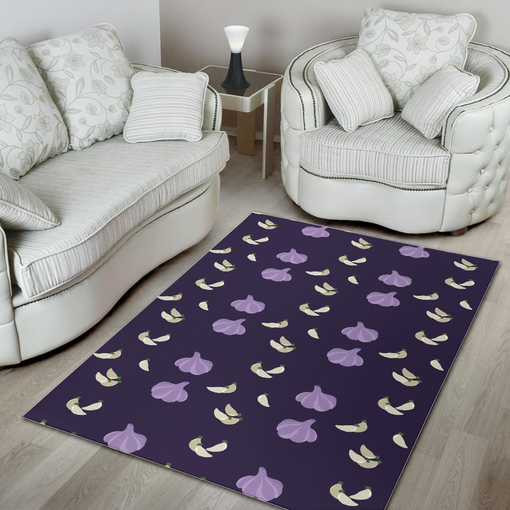 Garlic Pattern Background Theme Area Rug