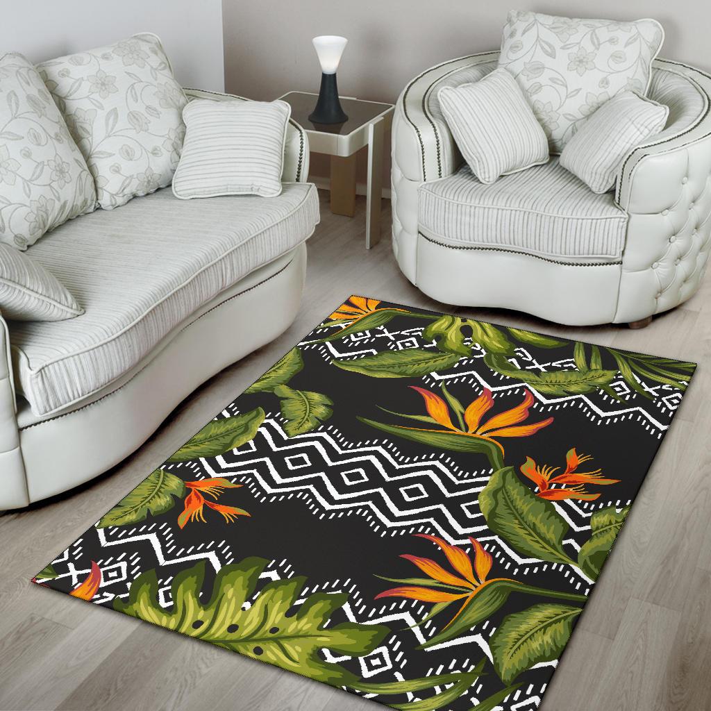 Bird Of Paradise Pattern Print Design BOP07 Area Rugs