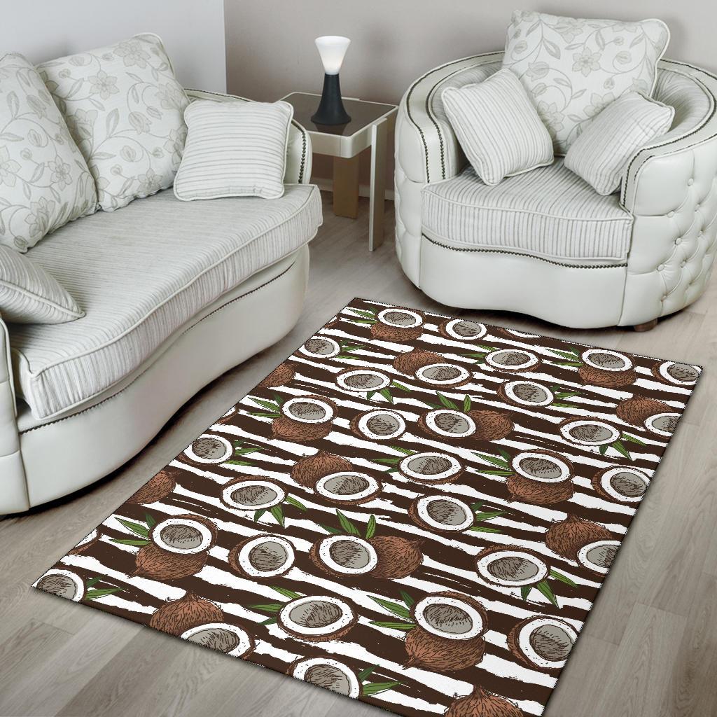 Coconut Pattern Print Design CN04 Area Rugs