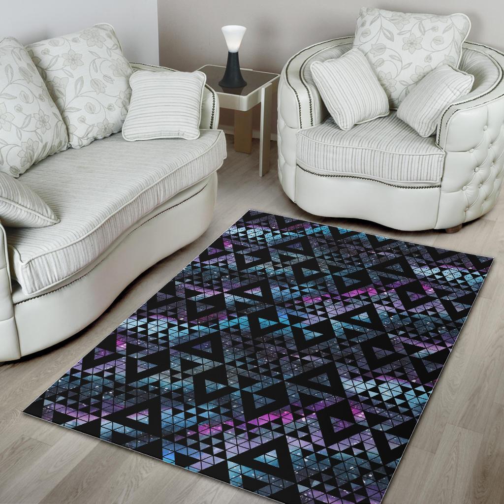 Space Galaxy Tribal Pattern Area Rug