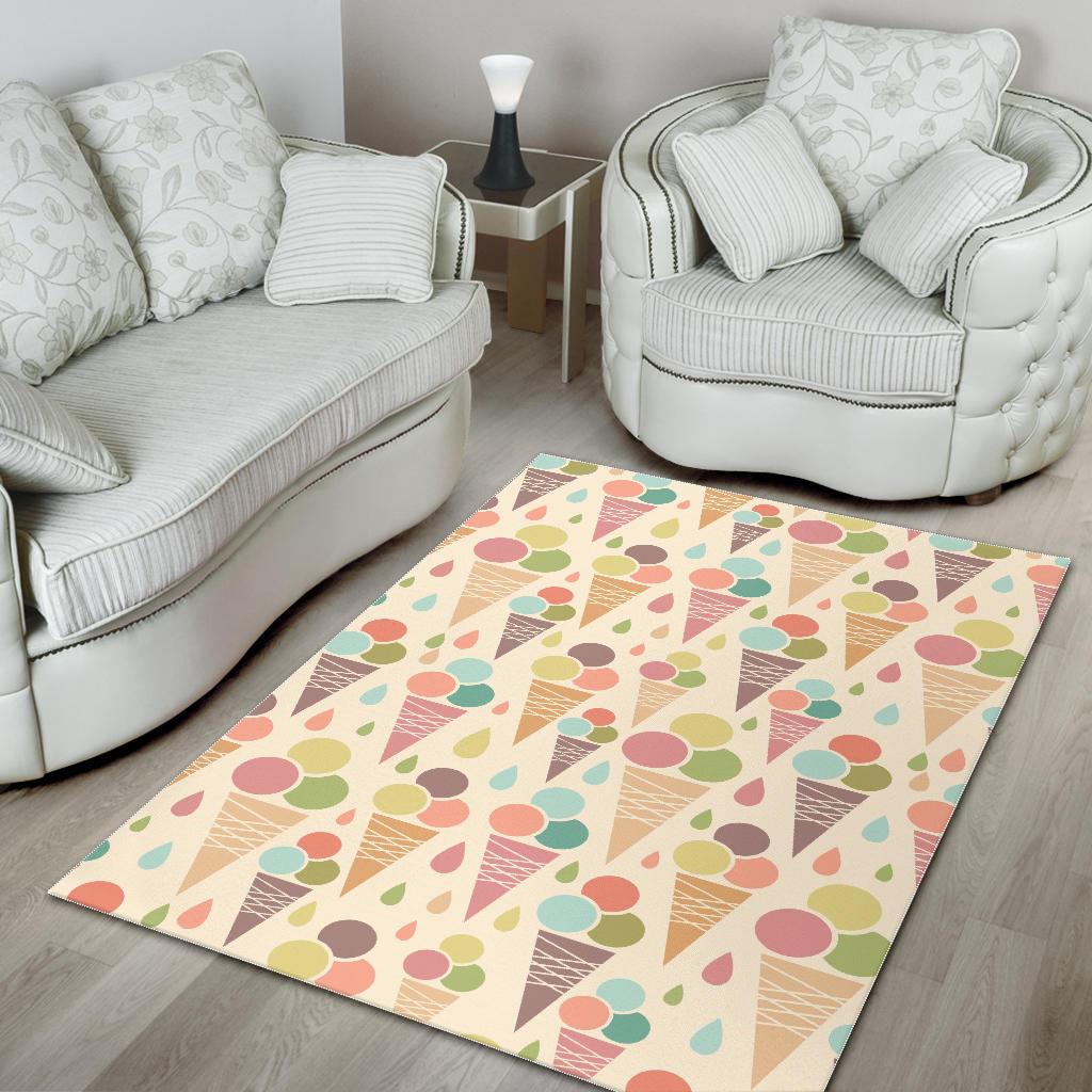 Ice cream cone pattern Area Rug