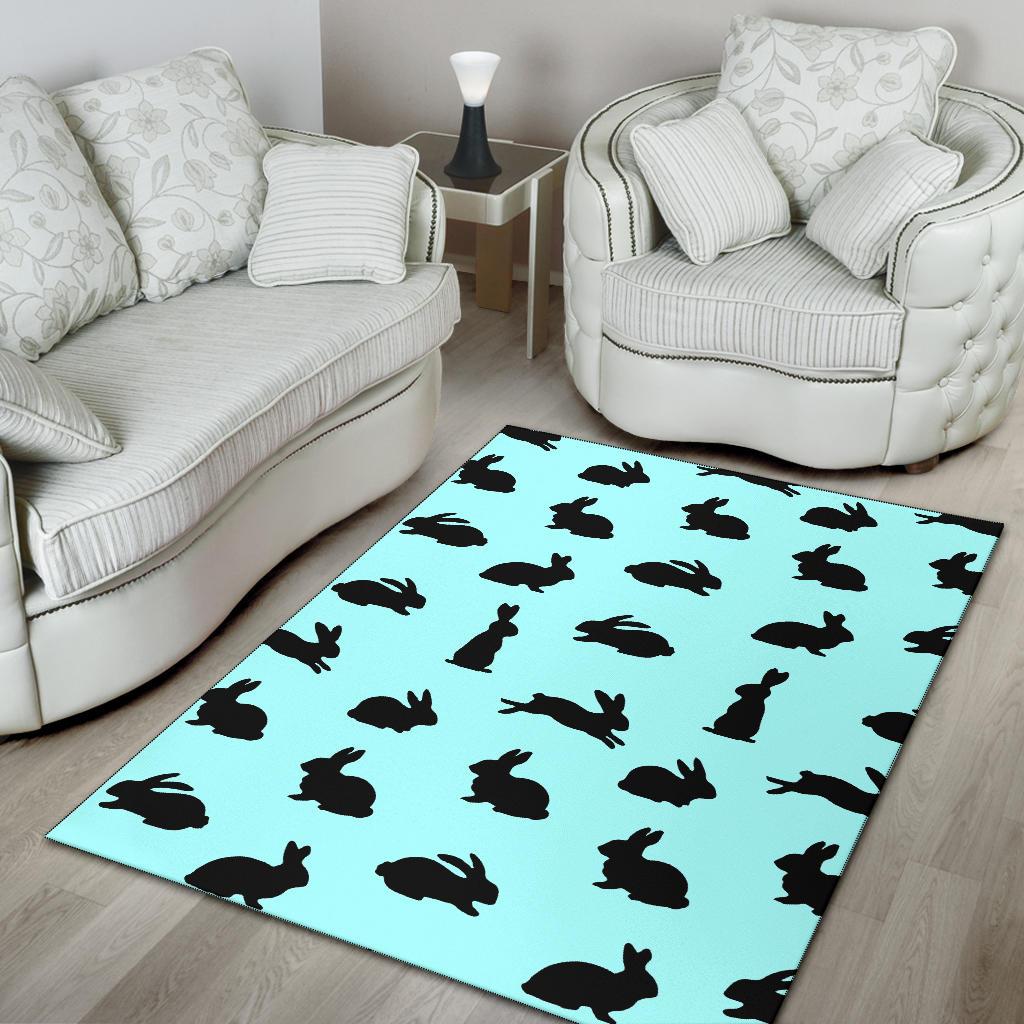 Rabbit Pattern Print Design RB010 Area Rugs