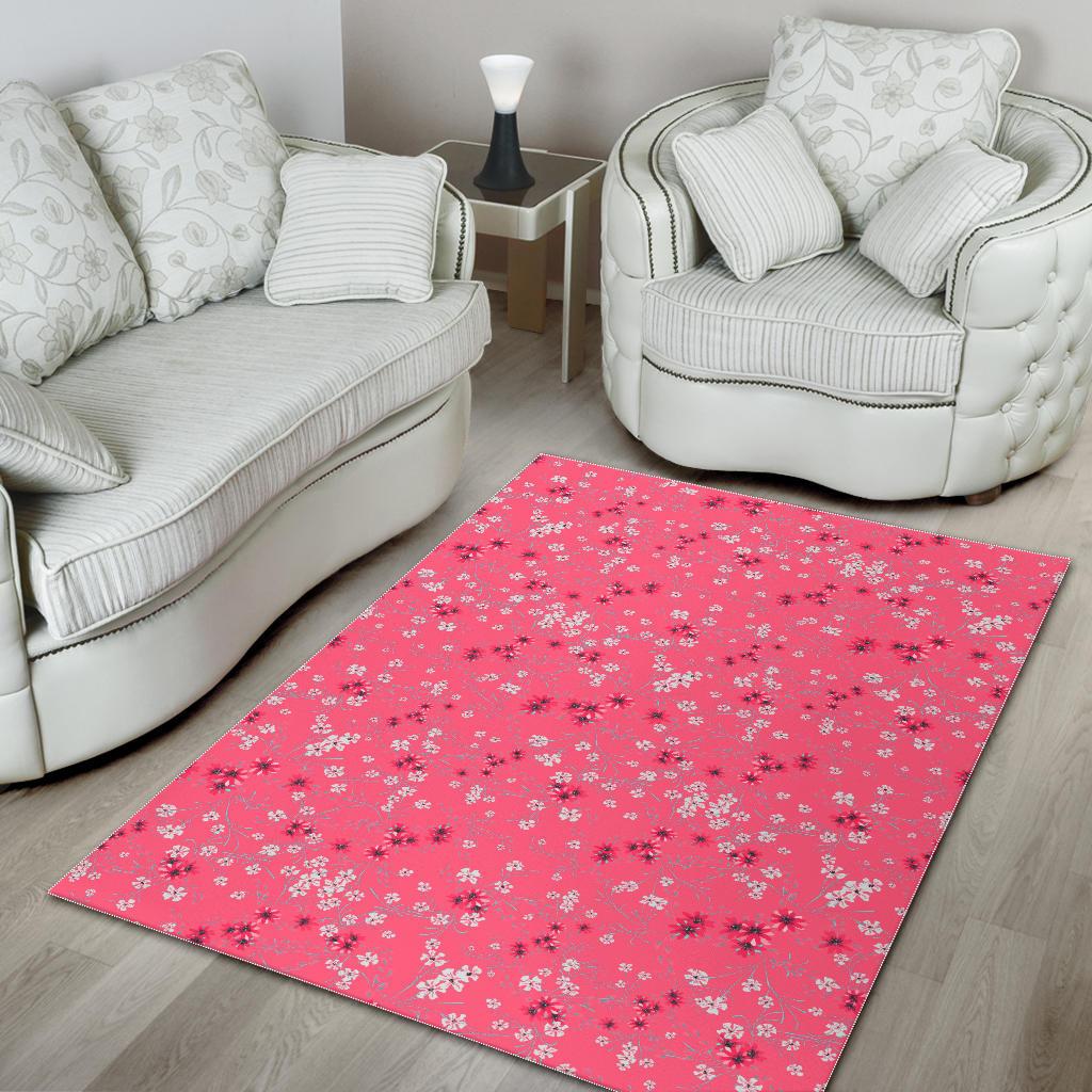 Sakura Pattern Background Area Rug