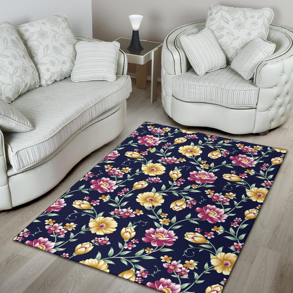 Gerberas Pattern Print Design GB03 Area Rugs