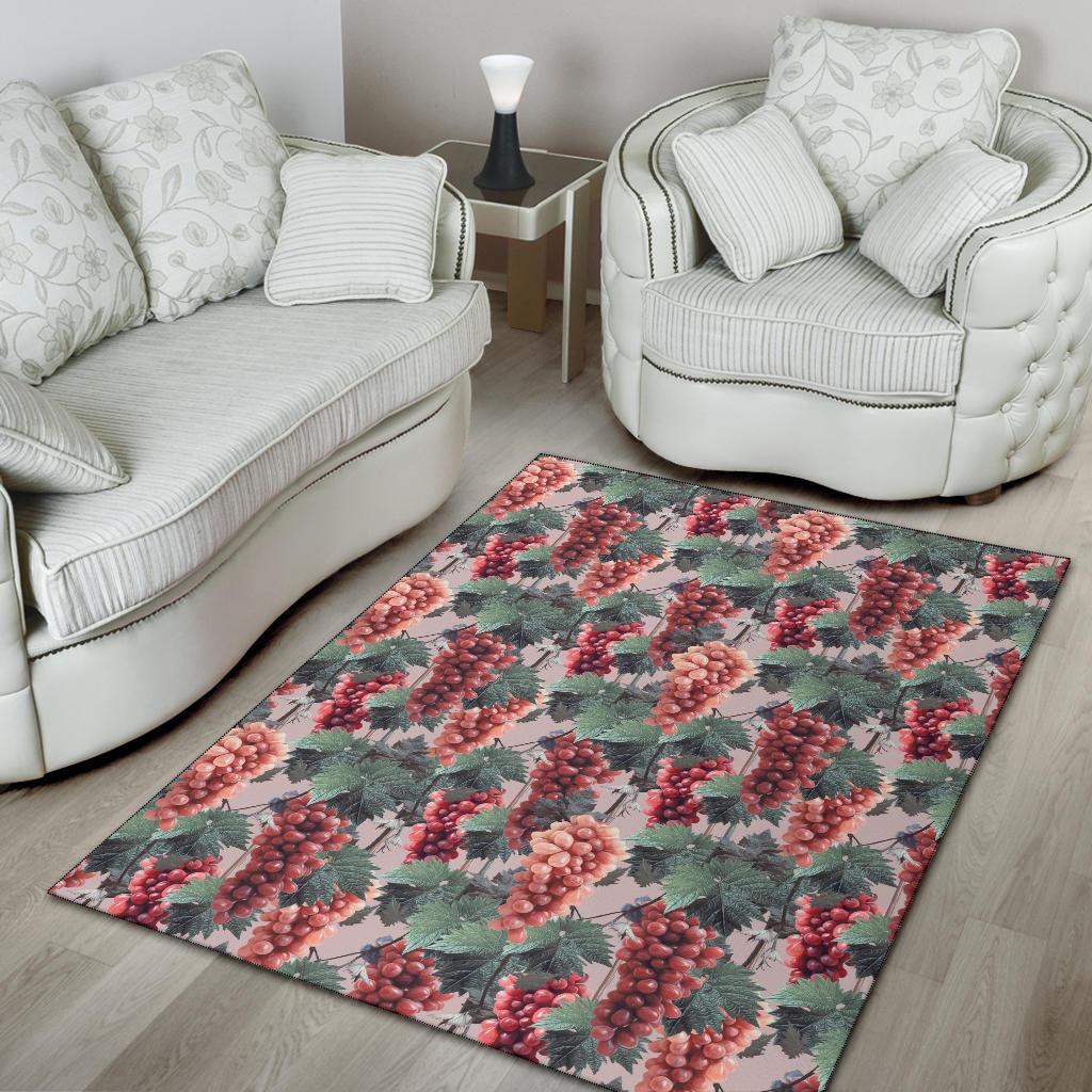Grape Pattern Print Design GP01 Area Rugs